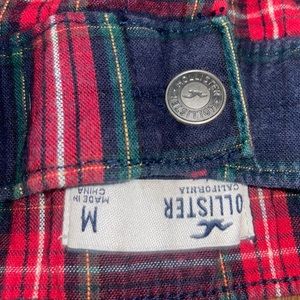 Hollister ankle pants tartan plaid size med